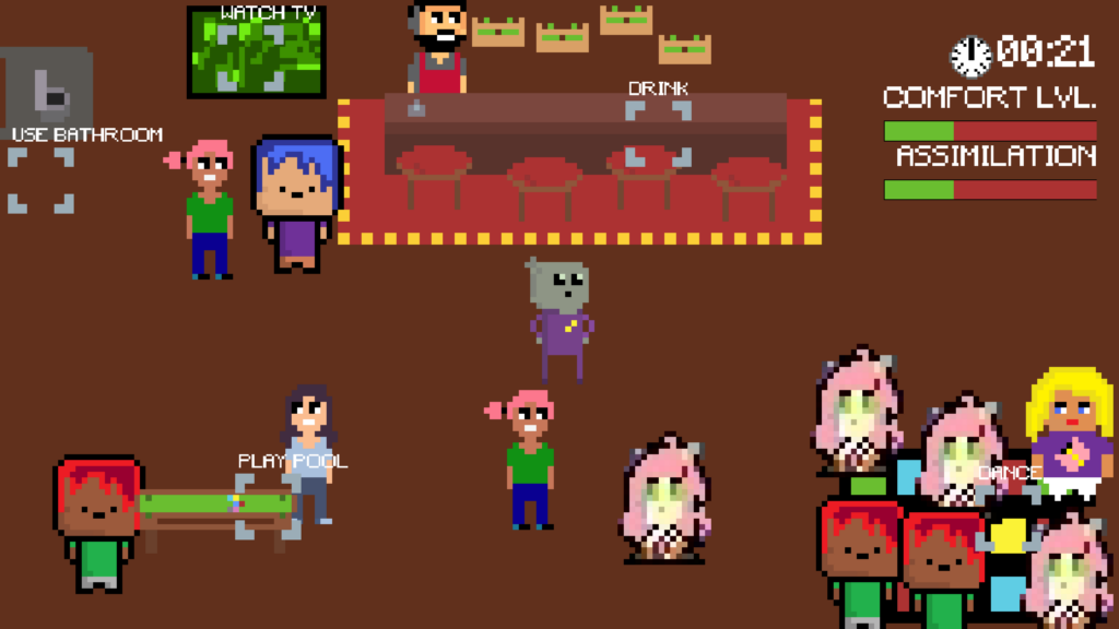 Screenshot of the game called Fitting In
